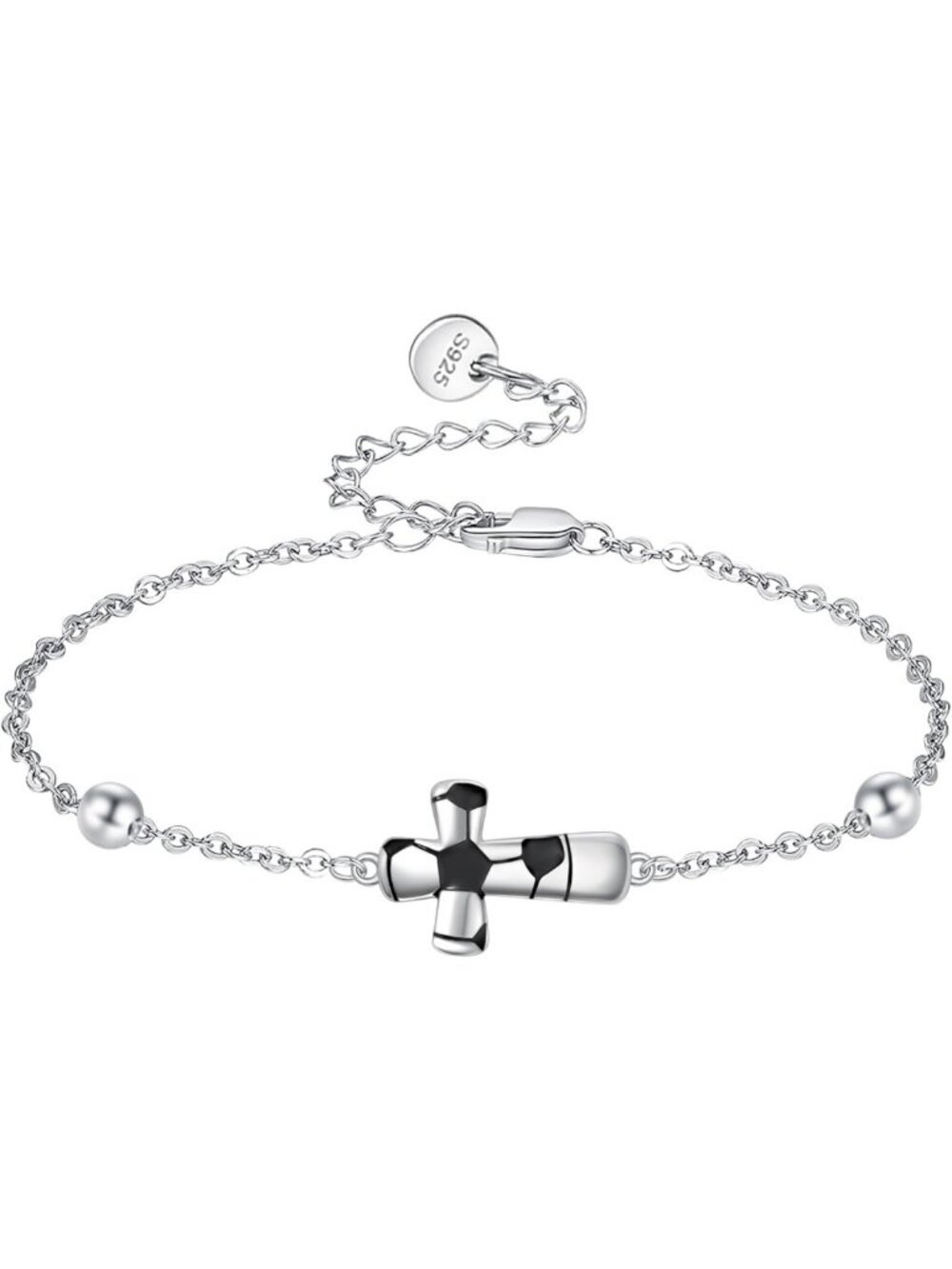 Sport Theme Adjustable Bracelets for Women - 925 Sterling Silver Volleyball